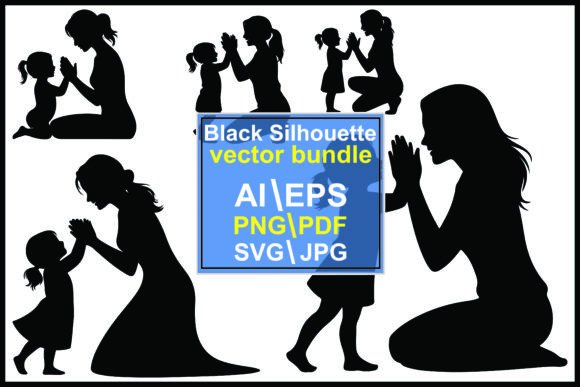 Black Women Children Praying Together