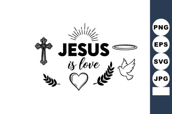 Jesus Is Love Religious Vector Design: A Designer’s Perspective