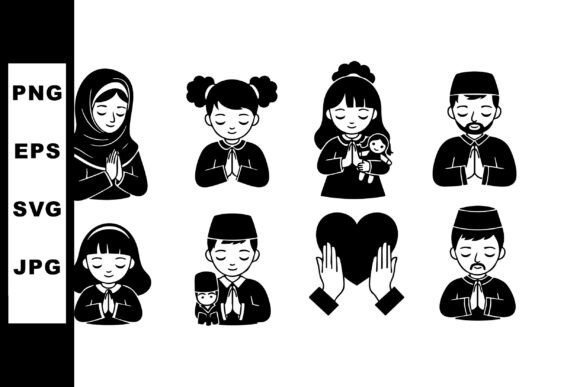 Praying People Silhouette Set: A Designer’s Real-World Review