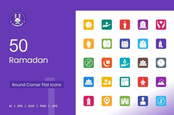 Ramadan Filled Round Corner Icons: A Designer’s Real-World Perspective